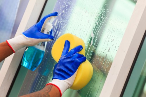 Cleaning stained building walls and surfaces in N8
