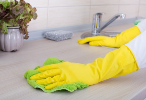 Local home cleaners in N8 deep cleaning a bathroom